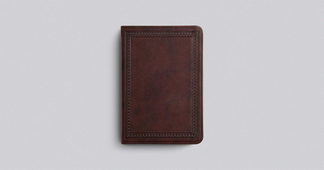 ESV Value Large Print Compact Bible (TruTone, Mahogany, Border Design)