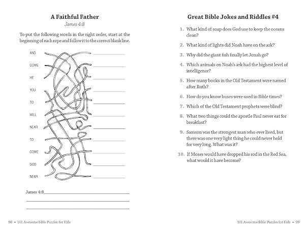 101 Awesome Bible Puzzles for Kids - Steve & Becky Miller