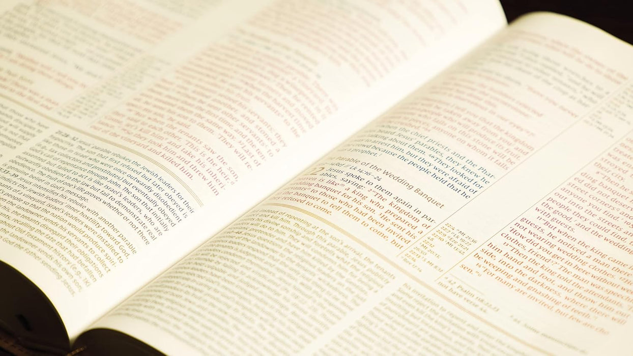 NIV, The Grace and Truth Study Bible, Leathersoft, Navy, Red Letter, Thumb Indexed, Comfort Print - Morning Star Christian Bookstores