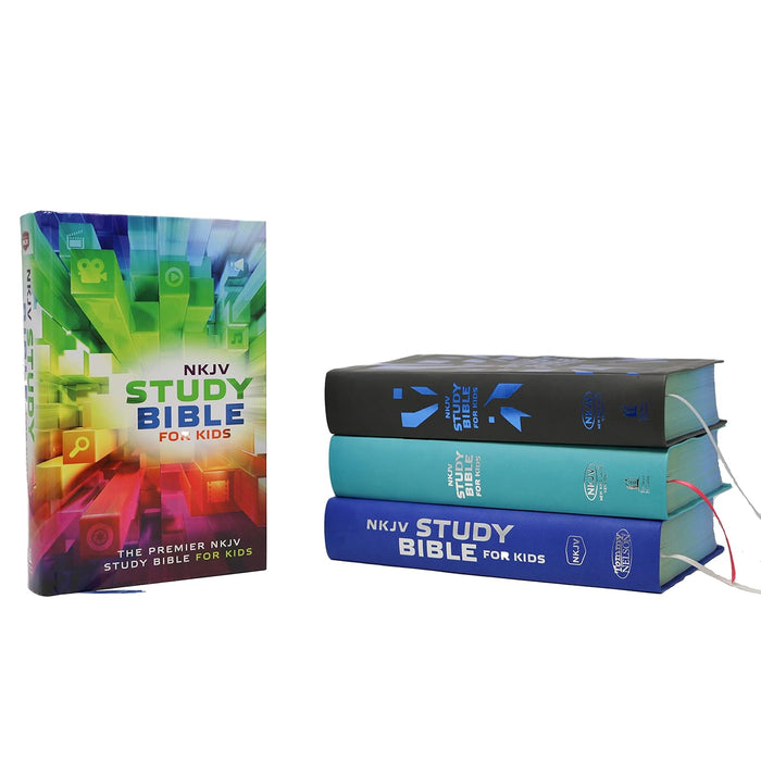 NKJV STUDY BIBLE FOR KIDS BLUE LEATHERLIKE