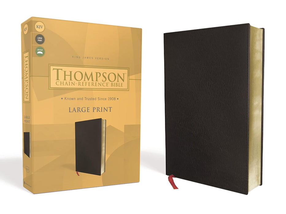 KJV Thompson Chain-Reference Large Print Bible (Black Bonded Leather) - Morning Star Christian Bookstores