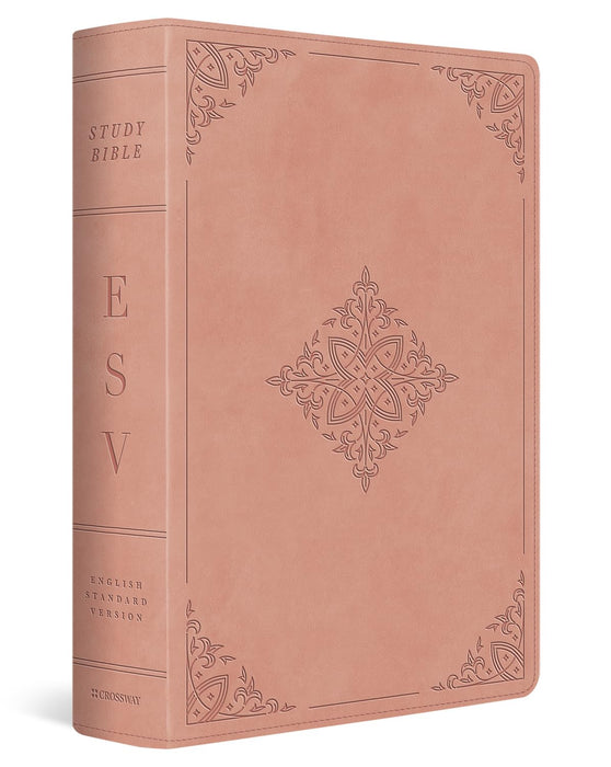 ESV Study Bible (TruTone, Pink, Fleur-de-lis Design)