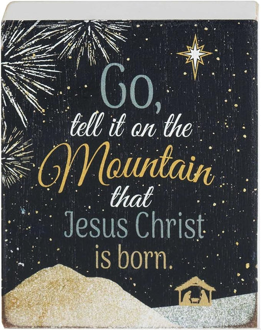 Tabletop Plaque Go Tell It On The - Morning Star Christian Bookstores