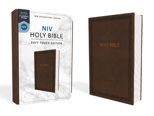 NIV, Holy Bible, Soft Touch Edition, Leathersoft, Brown, Comfort Print - Morning Star Christian Bookstores