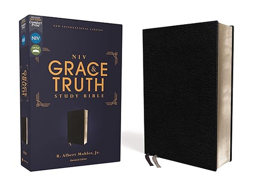 NIV Grace and Truth Study Bible, Comfort Print--European bonded leather, black - Morning Star Christian Bookstores