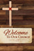 Welcome Folder-Welcome To Our Church/Woodgrain (Psalm 144:15) (Pack Of 12) - Morning Star Christian Bookstores