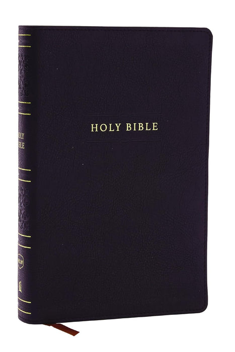 NKJV Pers Size LP Comfort Print Ref Bible, Black Leathersoft IDX