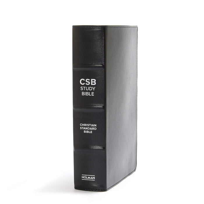 CSB STUDY BIBLE PREMIUM BLACK LEATHER