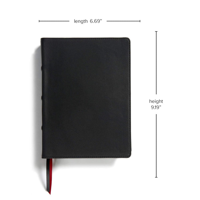 CSB STUDY BIBLE PREMIUM BLACK LEATHER