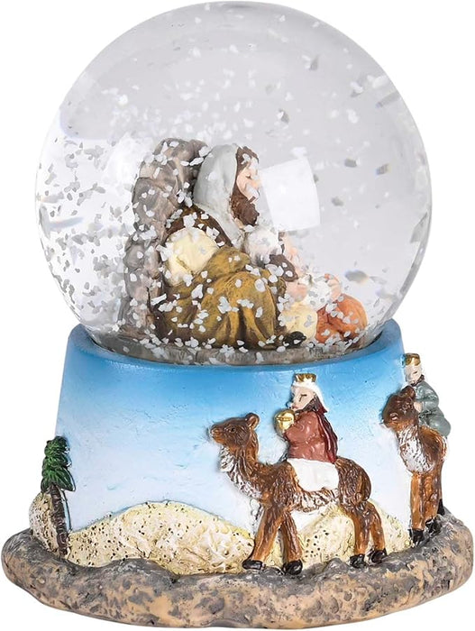 Holy Family & Wisemen Snowglobe
