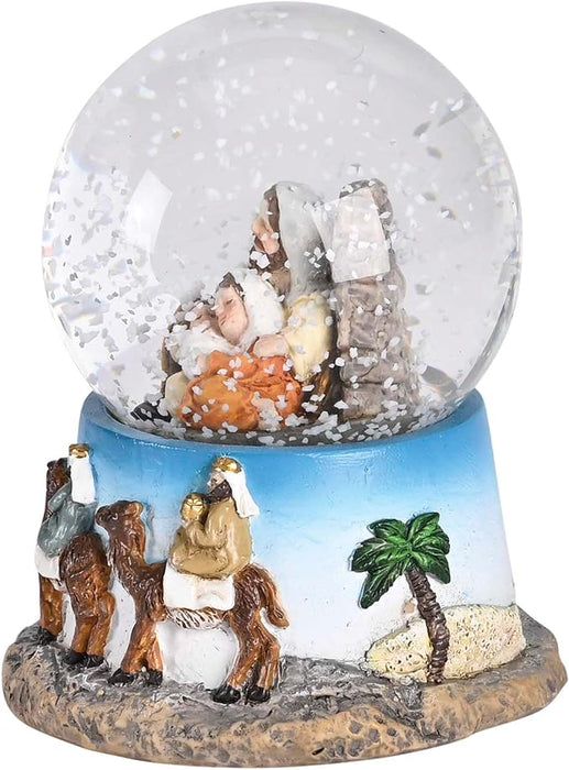 Holy Family & Wisemen Snowglobe