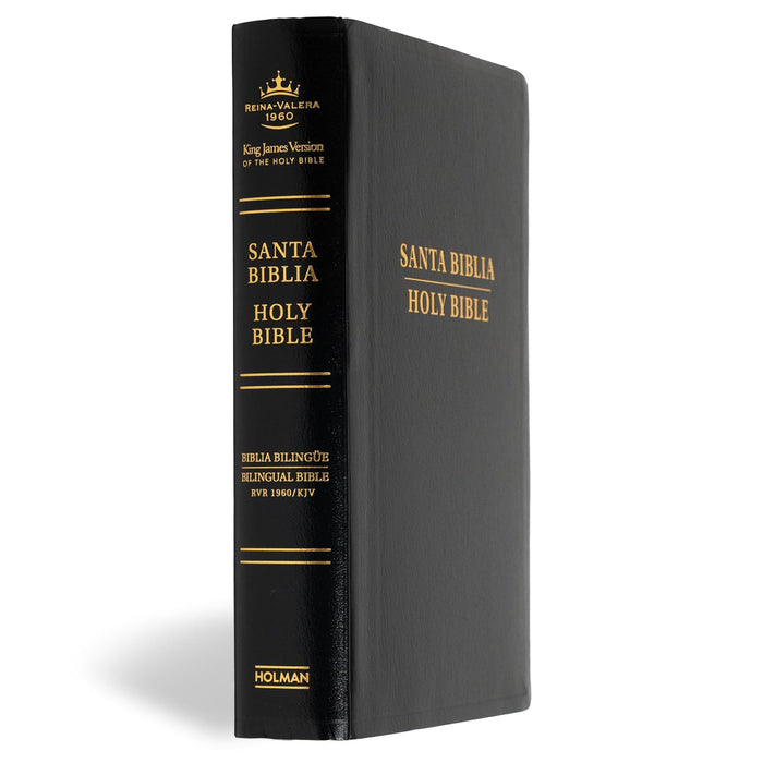 RVR 1960/KJV Biblia bilingüe tamaño personal, negro imitación piel (2024 ed.) / RVR 1960/KJV Bilingual Personal Size Bible, Black Imitation Leather (2024 ed.) (Spanish and English Edition)