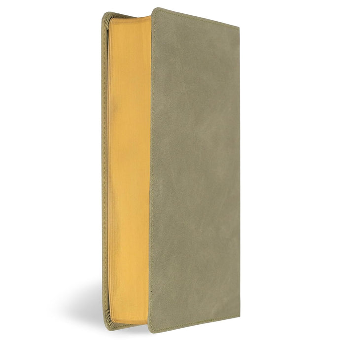 NASB Large Print Personal Size Reference Bible, Sage SuedeSoft LeatherTouch