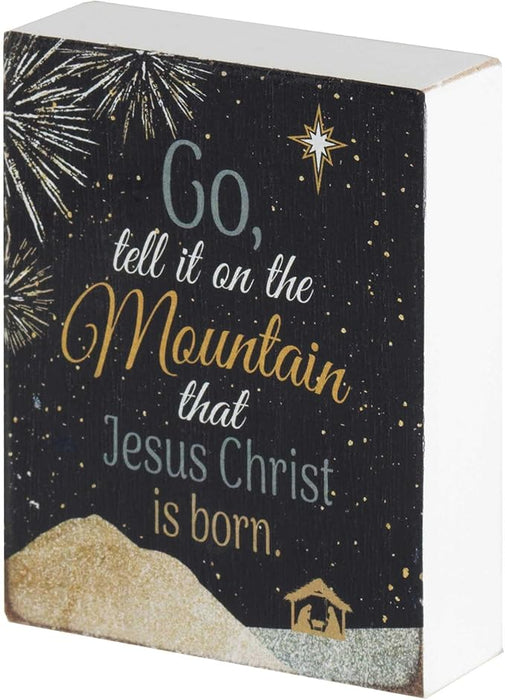 Tabletop Plaque Go Tell It On The - Morning Star Christian Bookstores