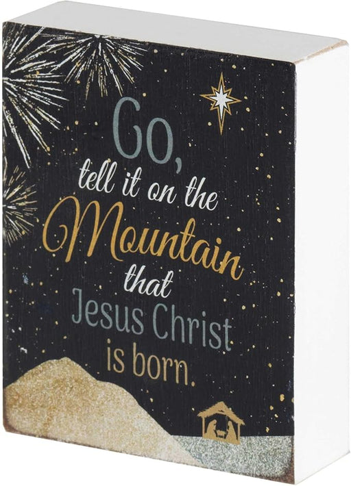 Tabletop Plaque Go Tell It On The - Morning Star Christian Bookstores