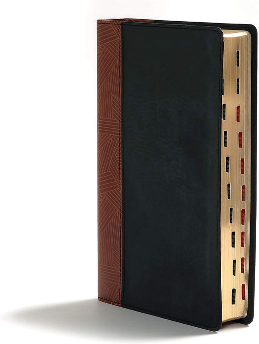 CSB RAINBOW STUDY BIBLE BLACK/TAN LEATHERTOUCH IDX - Morning Star Christian Bookstores