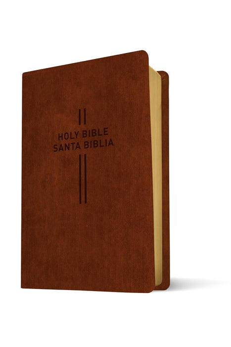 NLT/NTV Bilingual Bible Leatherlike Brown