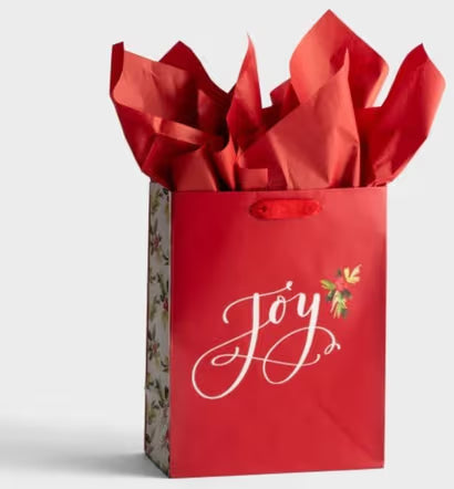 Joy Christmas Medium Gift Bag