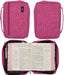 Value Bible Cover Canvas Pink MD - Morning Star Christian Bookstores