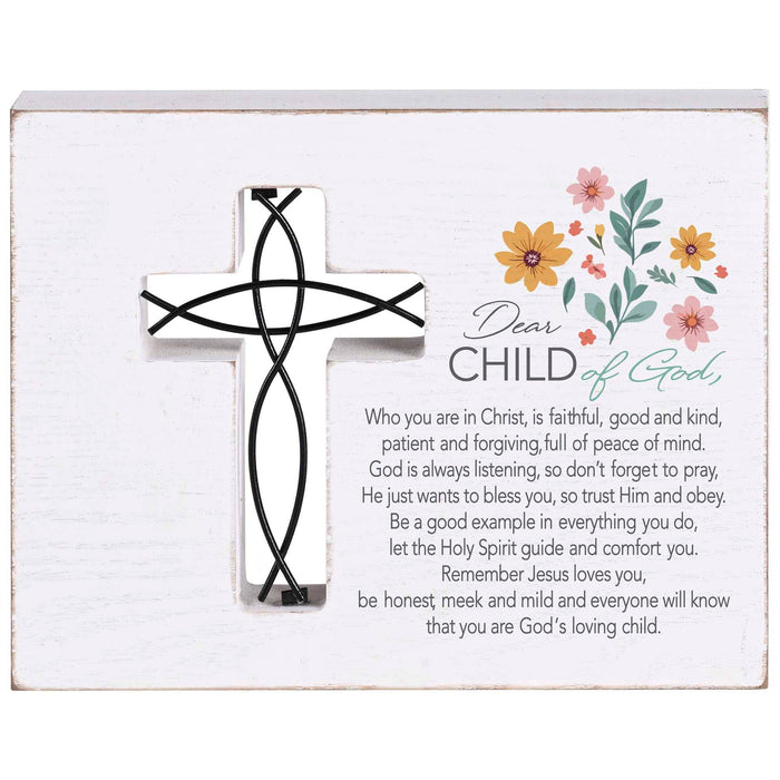 Tabletop Wire Plaque Child Of God Girl