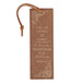 When She Speaks Bronze Faux Leather Bookmark Proverbs 31:26 - Morning Star Christian Bookstores