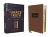 NIV, The Grace and Truth Study Bible, Large Print, Leathersoft, Brown, Red Letter, Thumb Indexed, Comfort Print - Morning Star Christian Bookstores