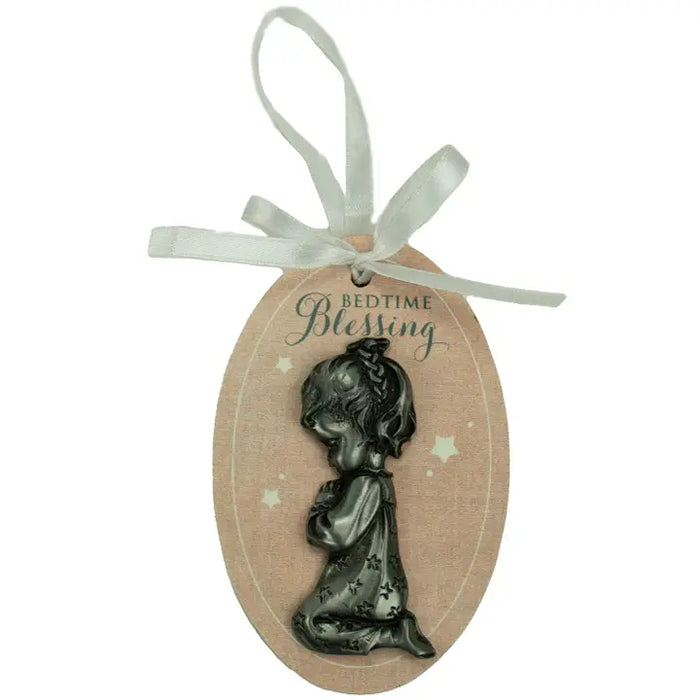 Praying Girl Crib Medal