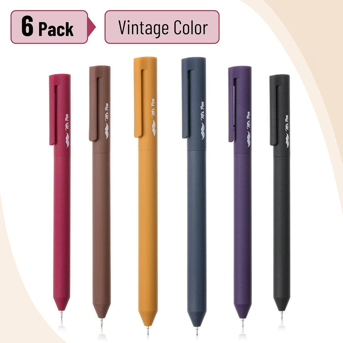 Mr. Pen Retractable Gel Pens, 6 Pack,