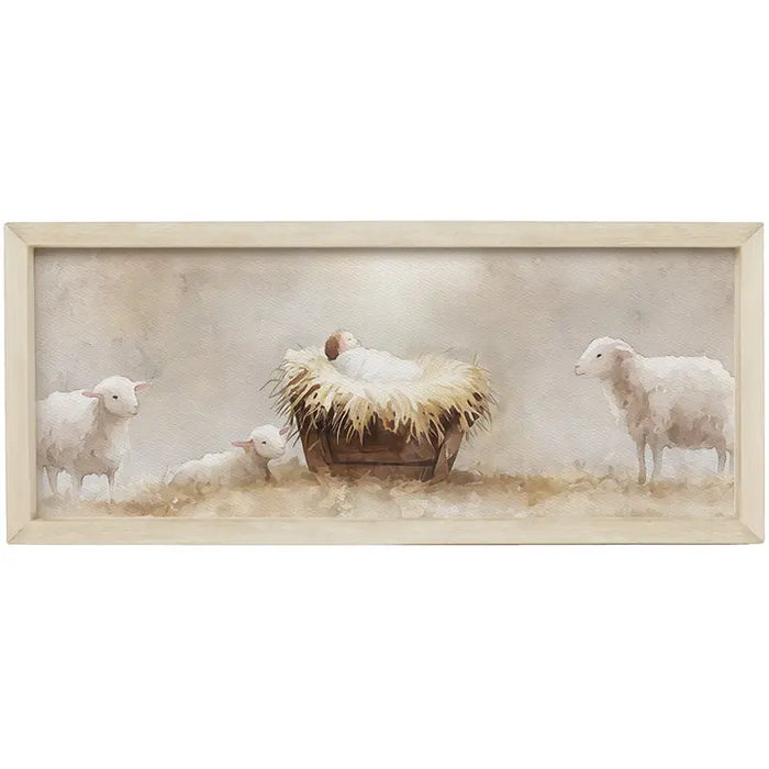 Baby Jesus Manger Art - Farmhouse Frames
