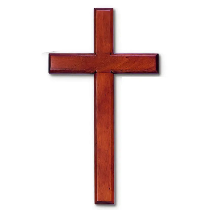 14" Wall Cross - Mahogany