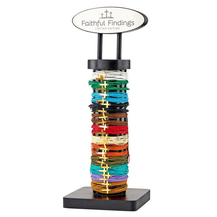 Multi - Strap Woven Bracelets Filled Display (24 pcs)