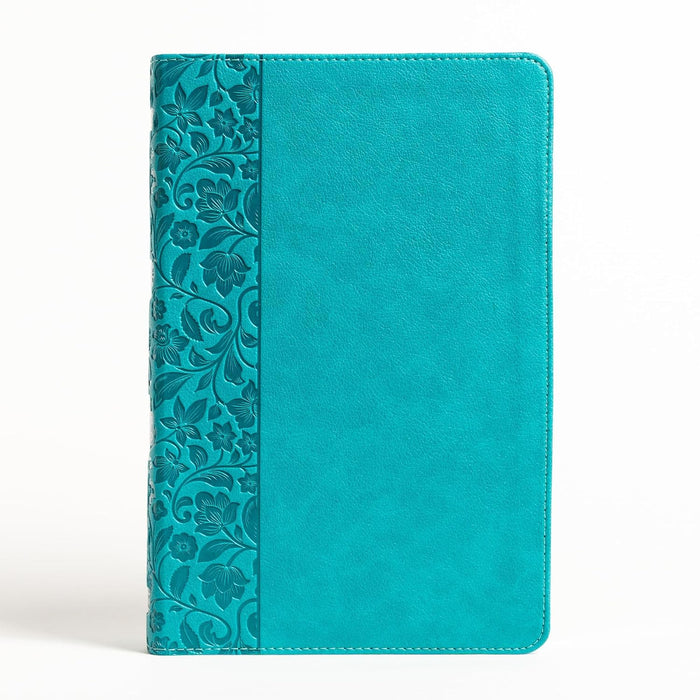 NASB Lg Print Pers Size Ref Bible Teal Leathertouch