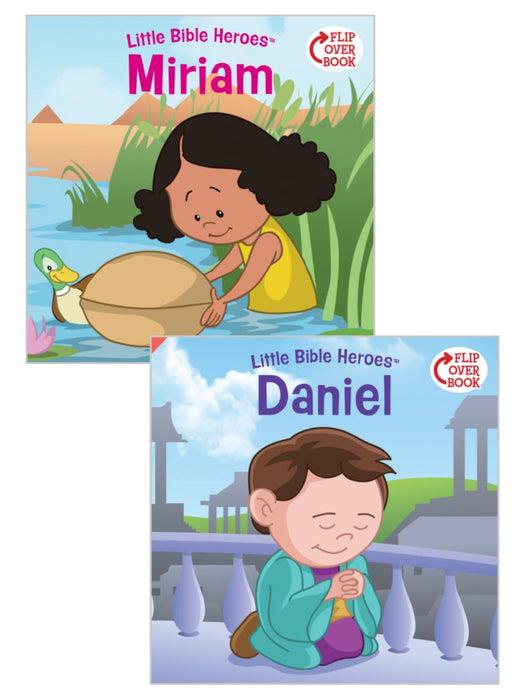 LITTLE BIBLE HEROES FLIP-OVER BOOK: DANIEL/MIRIAM
