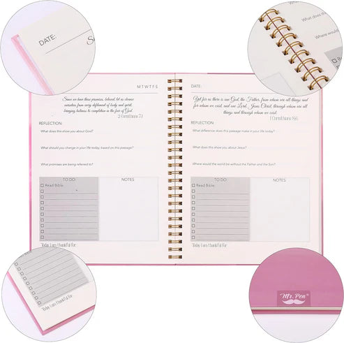 Mr. Pen Bible Journaling Kit Daily Bread Pink