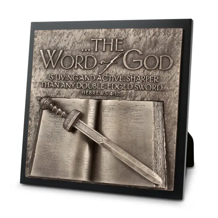 Moments of Faith Sculpture Plaque 8.75''- Word of God