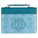 God's Grace Teal Paisley Faux Leather Bible Cover LG - Morning Star Christian Bookstores