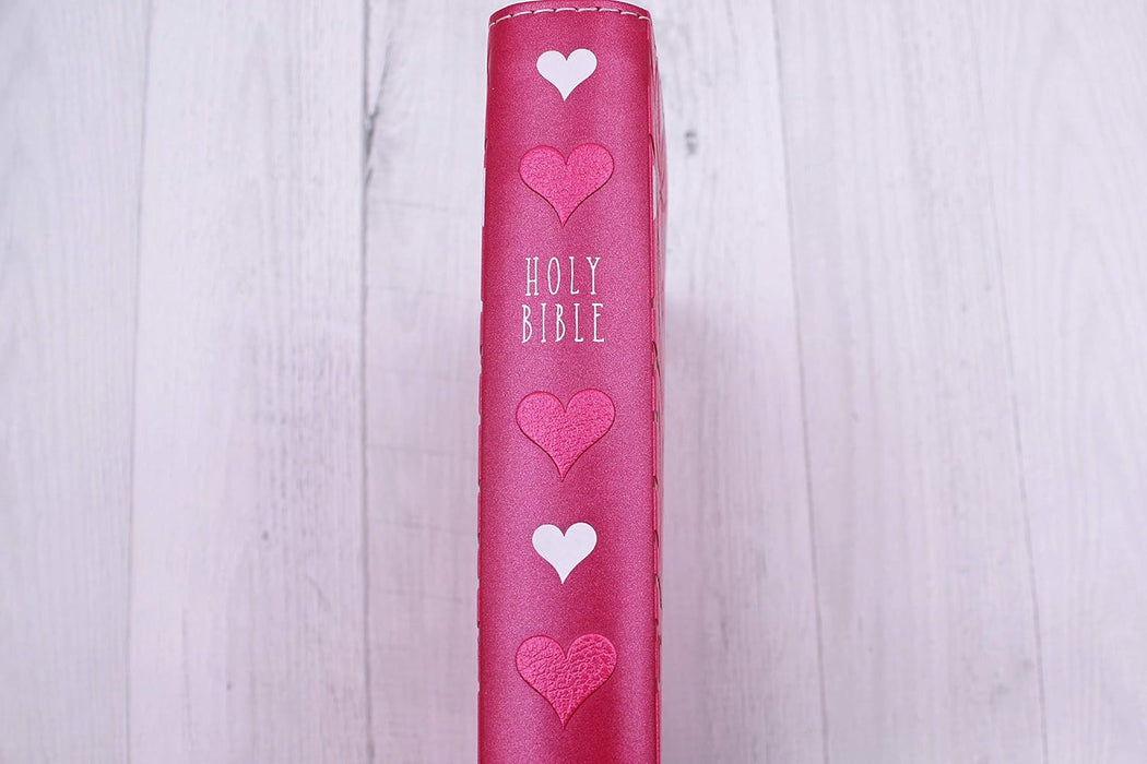 NIrV Bible for Kids Large Print Pink Leathersoft