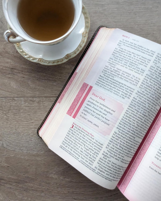 NLT THRIVE Devotional Bible For Women LeatherLike Brown