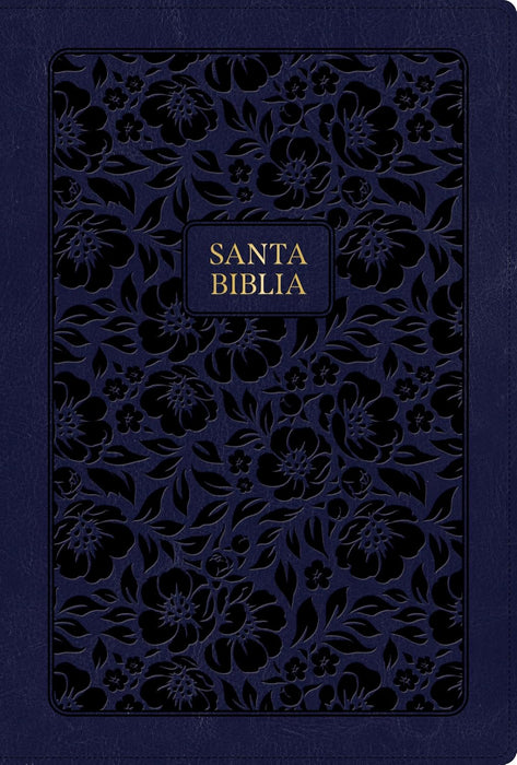 RVR 1960 Biblia letra grande tamaño manual edición especial, azul marino, símil piel (RVR 1960 Hand Size Giant Print, Navy, LeatherTouch, Special Edition) (Spanish Edition)