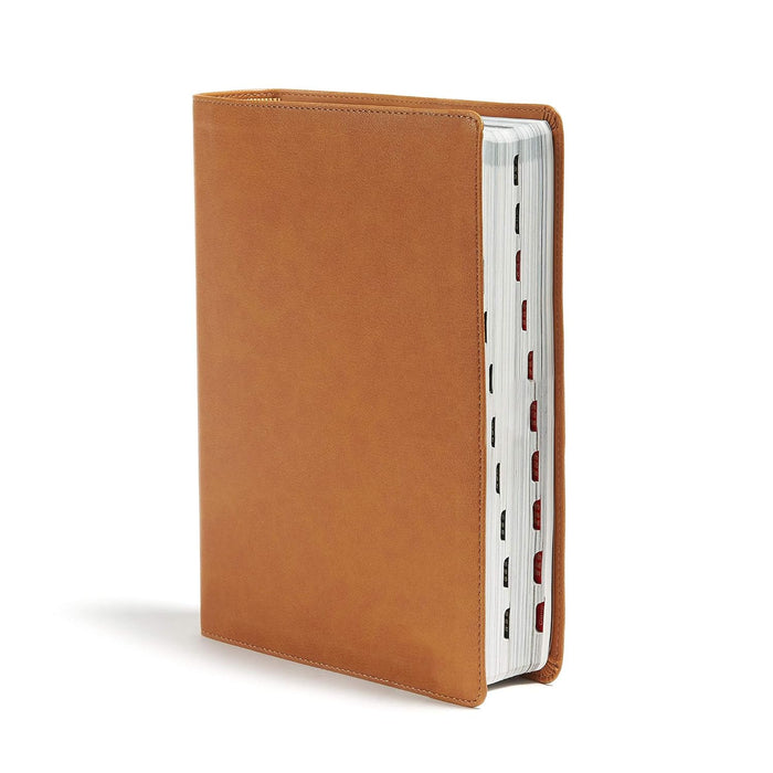 CSB Holy Land Illustrated Bible, Ginger LeatherTouch, Indexed