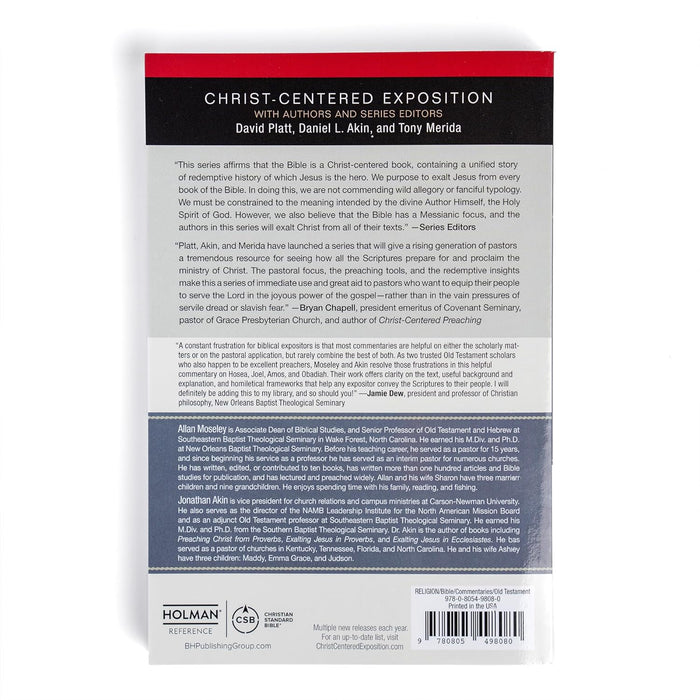 Exalting Jesus in Hosea, Joel, Amos, Obadiah (Christ-Centered Exposition Commentary)