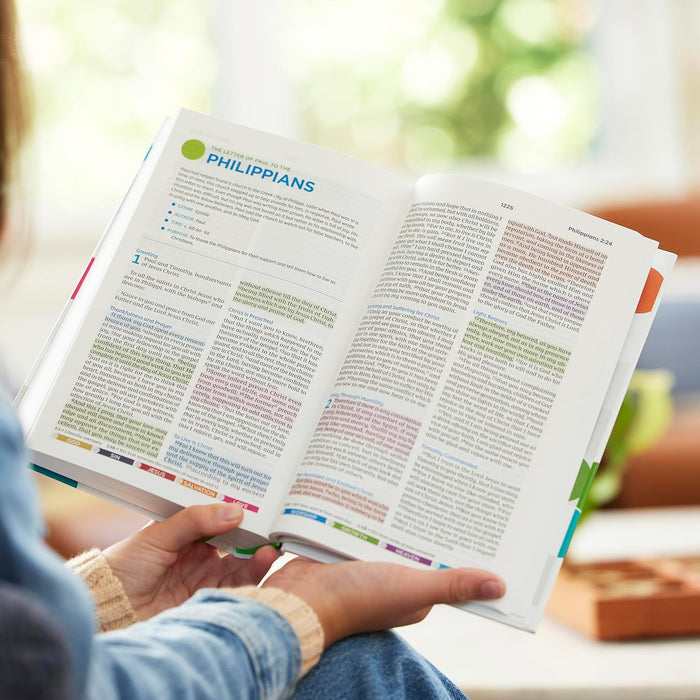 NKJV, Color Code Bible for Kids, Blue Leathersoft, Comfort Print - Morning Star Christian Bookstores