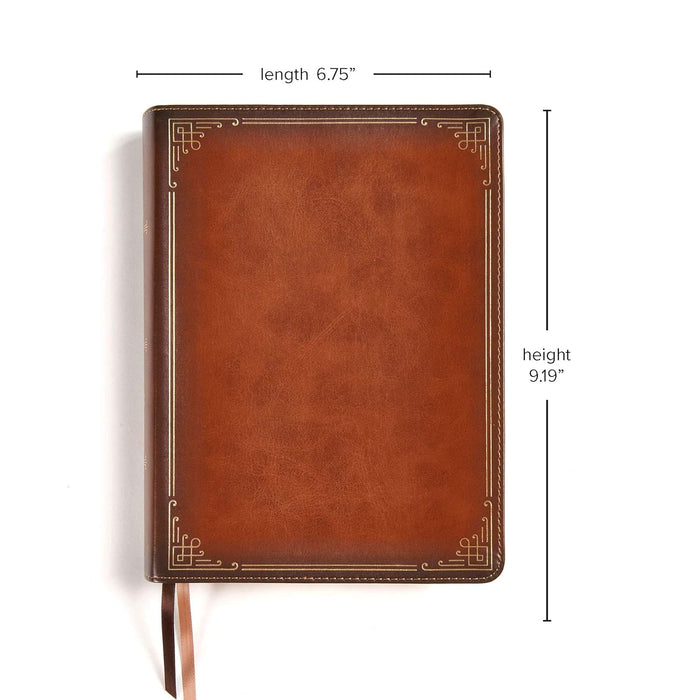 CSB ANCIENT FAITH STUDY BIBLE TAN LEATHERTOUCH IDX