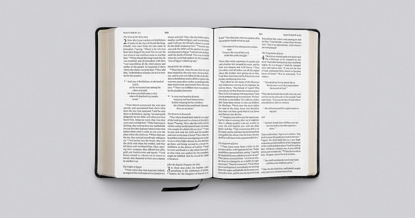ESV Large Print Bible, TruTone, Black
