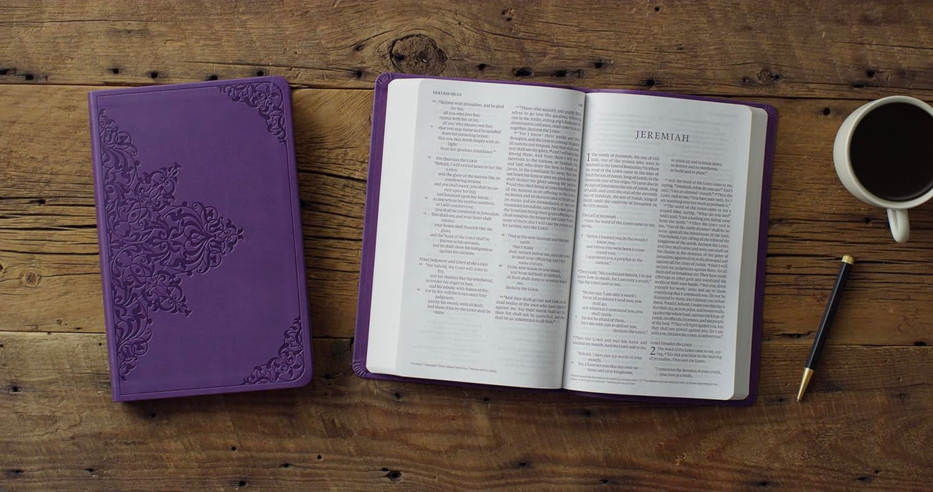 ESV Large Print Value Thinline Bible (TruTone, Lavender, Filigree Design)
