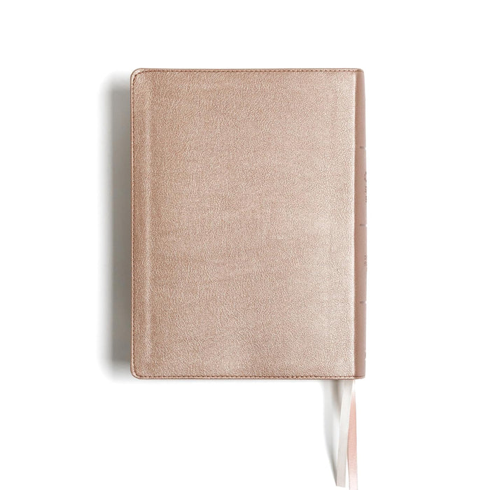 CSB Study Bible Rose Gold LeatherTouch IDX