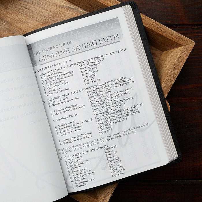 NKJV MacArthur Study Bible Large Print Black Bonded Leather