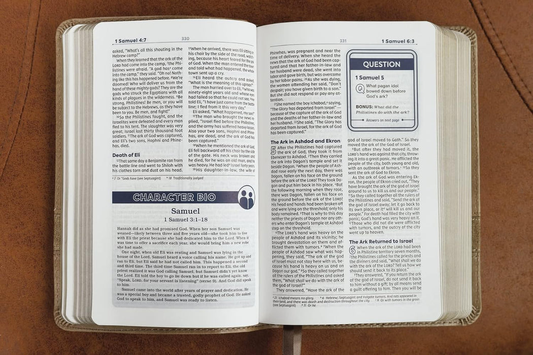 NIV Teen Study Bible Compact Leathersoft Brown
