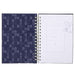 Grace Blue Floral Wire Bound Journal - Morning Star Christian Bookstores