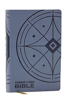 NKJV Armor of God Bible, Blue/Gray Leathersoft (Children’s Bible, Red Letter, Comfort Print, Holy Bible)